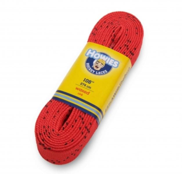 Howies colored Wax Molded Tip laces Schnürsenkel red